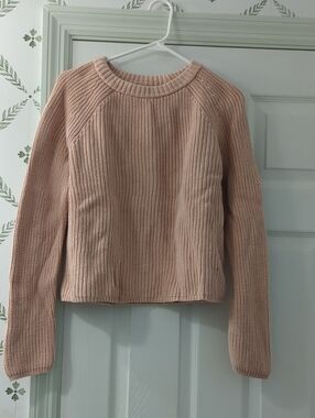 Jenni Kayne Ribbed Crewneck Sweater - Light Blush